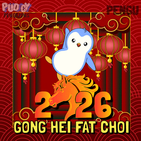 Chinese New Year Penguin GIF by Pudgy Penguins