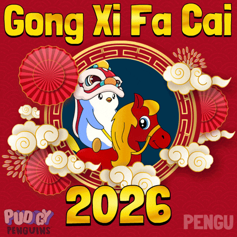 Chinese New Year Penguin GIF by Pudgy Penguins