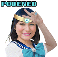 sailor moon wink Sticker by Valynt Digital