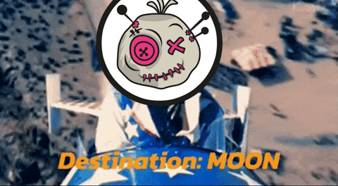 voodootoken giphyupload cryptocurrency rocket coin GIF