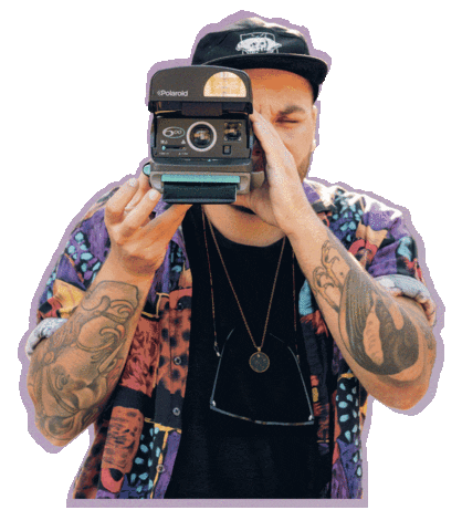 Photographer Polaroid Sticker by KANN KARATE