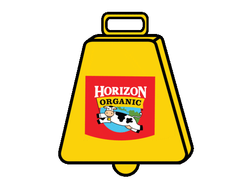 Organic Milk Cowbell Sticker by Horizon Organic