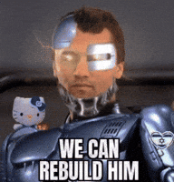 We Can Rebuild Him Robot GIF
