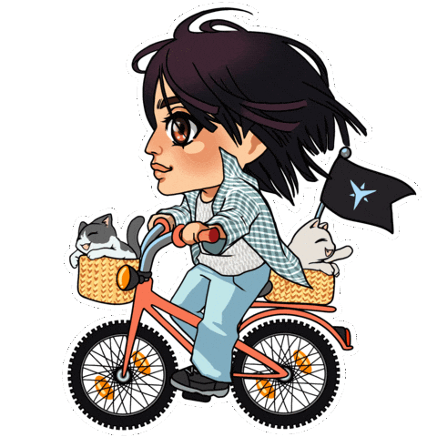 Driving K-Pop Sticker by Mina_O_Art