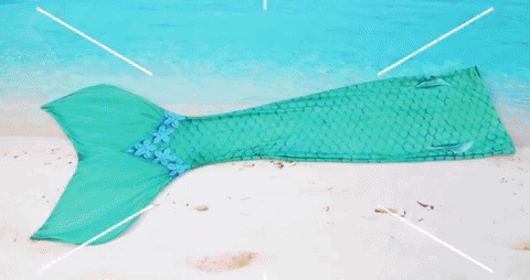 abyss mermaid queue de sirÃ¨ne GIF