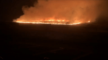 Moors Fire Rages in Marsden, West Yorkshire