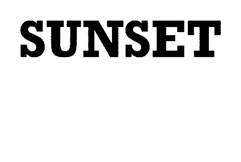Sunset Sticker by Under Palms