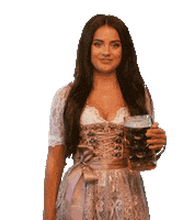Beer Model Sticker by Dirndllove