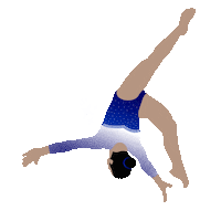 Uneven Bars Gym Sticker