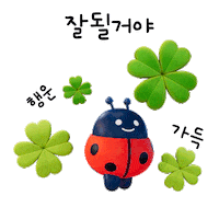 gachon_university cute lucky 행운 네잎클로버 Sticker