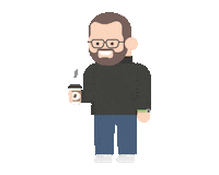 Designer Caffeine Sticker by Tyas