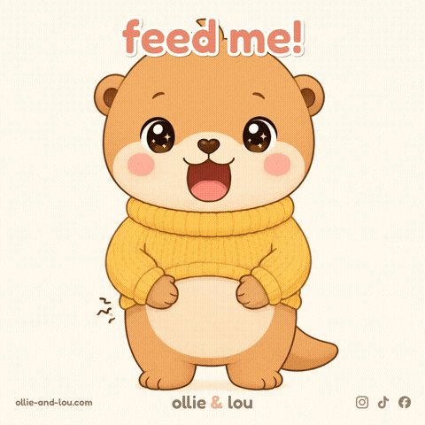 Hungry Feed Me GIF by Ollie & Lou
