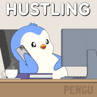 Work Working GIF by Pudgy Penguins