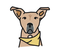 Dog Sticker by Red Beard