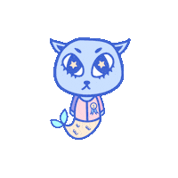 DariaaaErika silly catfish funnycat cute animation Sticker