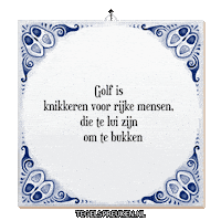 Sport Golf Sticker by Tegelspreuken.nl
