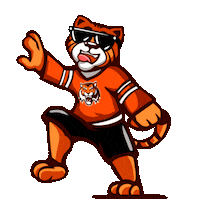 hcamur dance hockey tiger танец Sticker