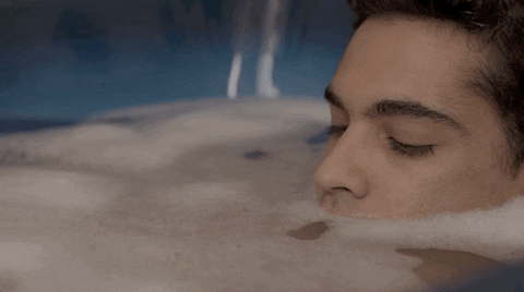 relax bath GIF by Un si grand soleil