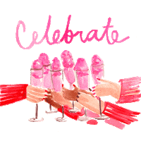 Cheers Celebrate Sticker