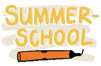 Summer School Sticker by Debetekenaar
