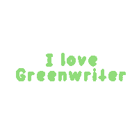 Greenwriter Sticker