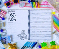 BlueberryCo birthday baby book blueberry co colouring in GIF