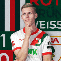 The Thinker Football GIF by FC Augsburg 1907