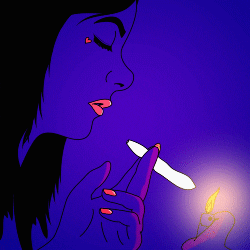 MylesHi smoke 420 high stoner GIF