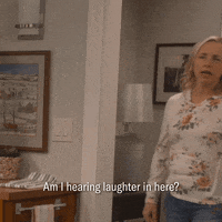 Lecy Goranson Laughing GIF by ABC Network
