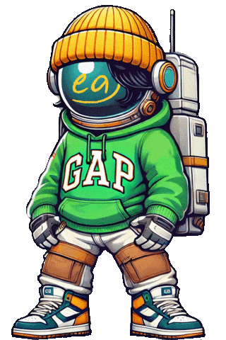 Jae Park Astronaut Sticker