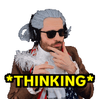 Interested Thinking Sticker