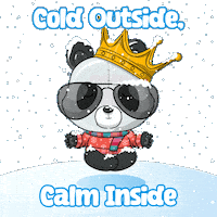 Freezing Let It Snow Sticker by PandaPals