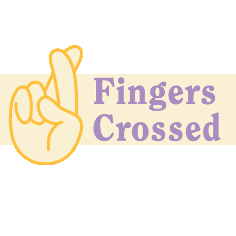 Fingers Crossed Sticker by Mosie Baby