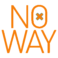 No Way Text Sticker