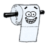 paper toilet STICKER