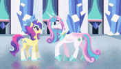Rainbott heart animation unicorn princess GIF