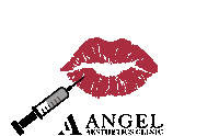 Angelaestheticsclinic angel lips nurse botox Sticker