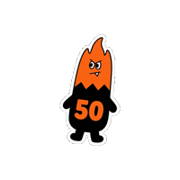 On Fire Sticker Sticker by Long Story Short