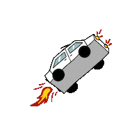Fire Car Sticker by Chantal Frontale