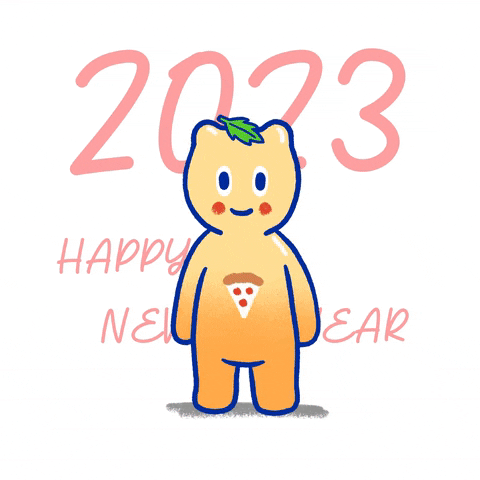 coreartist giphyupload happy new year rabbit 2023 GIF