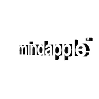 Mindapple logo text 3d creative Sticker