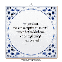 Computer Humor Sticker by Tegelspreuken.nl