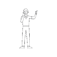 Call Johnny Sticker by Multitaskr