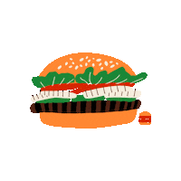 Bk Whopper Sticker by Burger King