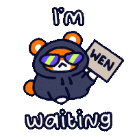 Expecting Still Waiting Sticker