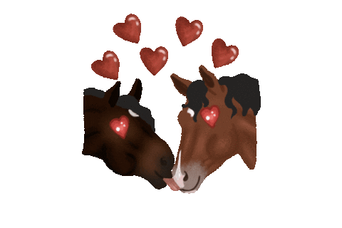 In Love Horse Sticker