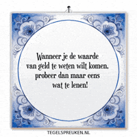 Geld Troost GIF by Tegelspreuken.nl