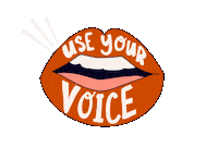 Vote Love Sticker by Lauren Fox