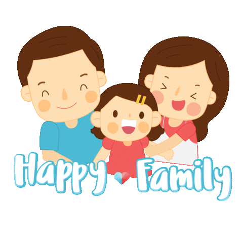 Happy Family Love Sticker by theasianparent