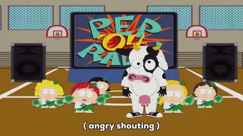 pep rally running GIF by South Park 